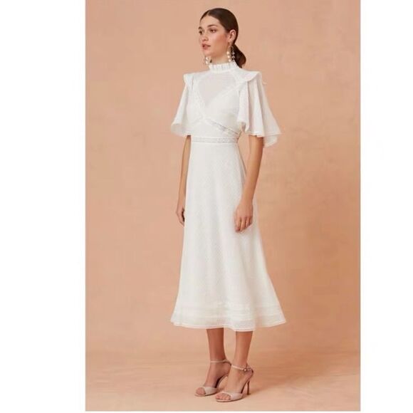 Keepsake Way Back Dress White - Picture 2 of 12